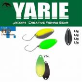 Lingurita oscilanta YARIE 710T T-Fresh Evo 2.0g, culoare Y74 Green/Lemon