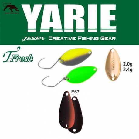 Lingurita oscilanta YARIE 708T T-Fresh 2.0g, culoare E67 Winner Brown