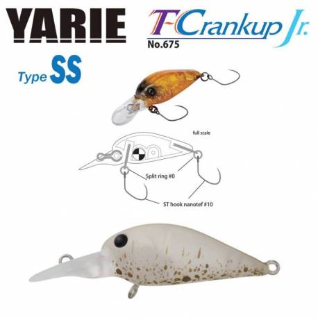 Vobler YARIE JESPA 675 T-Crankup JR Type SS 2.8mm, 2.1g, culoare C3 Akayari