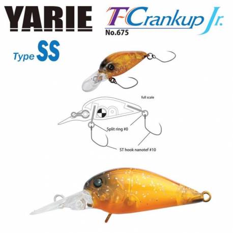 Vobler YARIE JESPA 675 T-Crankup JR Type SS 2.8mm, 2.1g, culoare C19 YM Brown