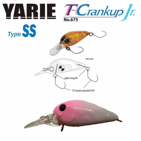 Vobler YARIE JESPA 675 T-Crankup JR Type SS 2.8mm, 2.1g, culoare C30 Matsupin