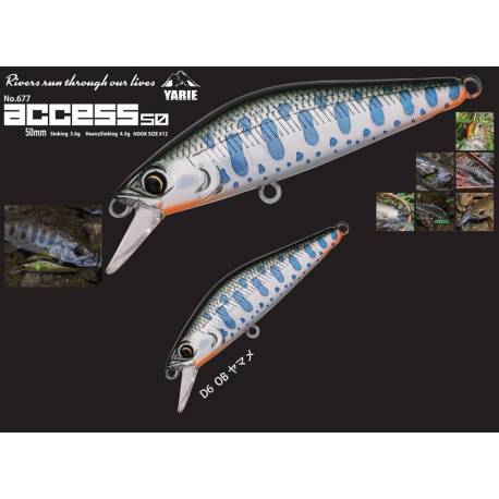 Vobler YARIE 677 Access HS 5cm, 4.3g, culoare D6 OB Yamame