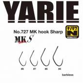 Carlige YARIE 727 MK Sharp Nr.4 Barbless, 16buc/plic
