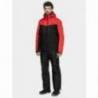 Jachetă de schi cu glugă pentru bărbați, rosie