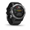 Ceas GARMIN Fenix 6 Silver w/Black Band, GPS, 47mm