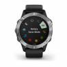 Ceas GARMIN Fenix 6 Silver w/Black Band, GPS, 47mm