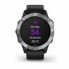 Ceas GARMIN Fenix 6 Silver w/Black Band, GPS, 47mm