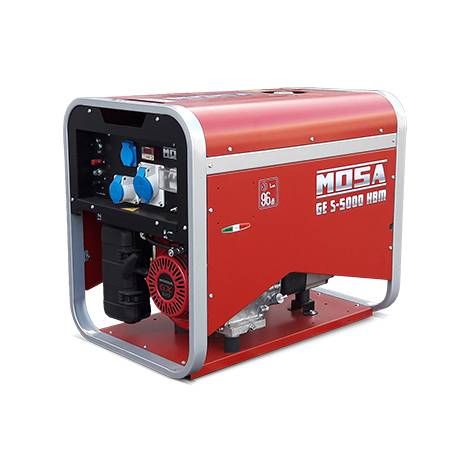 Generator de curent MOSA GE S-5000 HBM - AVR, max. 4400W, motor pe benzina Honda i-GX270 8.6CP, predispus pentru automatizare