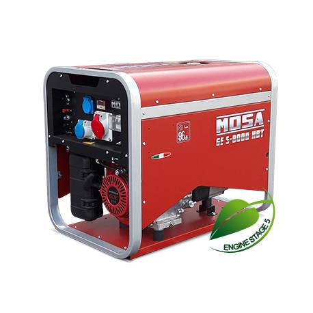 Generator de curent MOSA GE GE S-8000 HBT - AVR, 400V/230V, max. 6400W, motor pe benzina Honda i-GX390