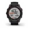 Ceas GARMIN fēnix 7 Sapphire Solar Titan DLC Black cu brăţară neagră 47mm