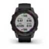 Ceas GARMIN fēnix 7 Sapphire Solar Titan DLC Grey cu brăţară neagră 47mm