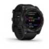 Ceas GARMIN fēnix 7X Sapphire Solar Titan DLC Black cu brăţară neagră 51mm