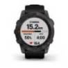 Ceas GARMIN fēnix® 7X Sapphire Solar Titan DLC Carbon Grey cu brăţară neagră 51mm