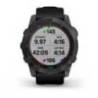 Ceas GARMIN fēnix® 7X Sapphire Solar Titan DLC Carbon Grey cu brăţară neagră 51mm