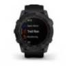 Ceas GARMIN fēnix 7X Solar Slate Grey cu curea neagră 51mm