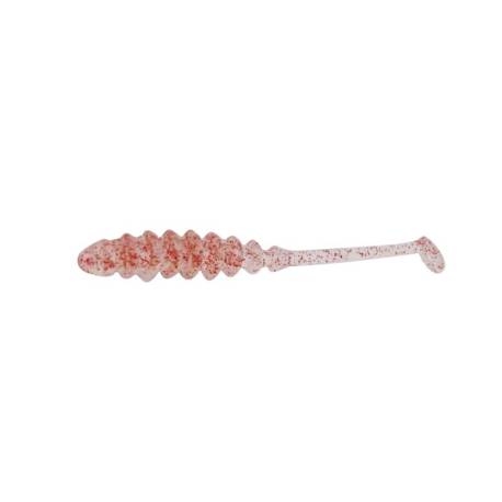 Shad JACKALL Tidebeat 1.5", 3.8cm, culoare Clear Red Flake, 10bucl/plic