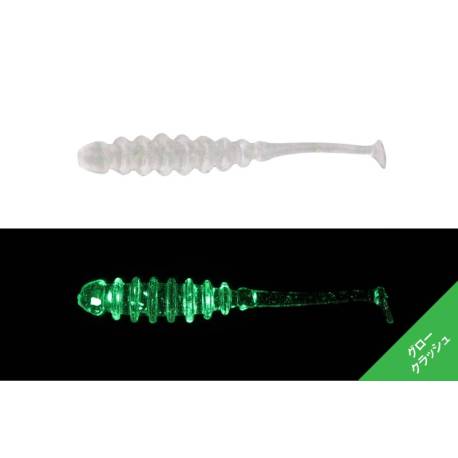 Shad JACKALL Tidebeat 2.0", 5cm, culoare Clear Glow Crush, 8buc/plic