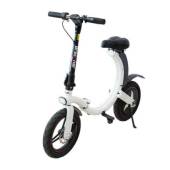 Bicicleta electrica pliabila Breckner Germany BE 350-6 N, 350 W, 6Ah, White, autonomie 10-22 km, max 120 Kg