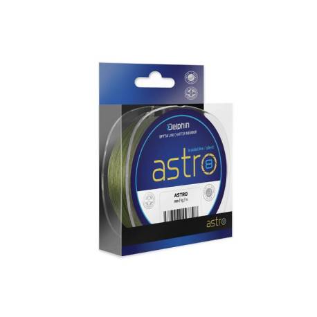 Fir textil DELPHIN Astro 8 verde, 130m, 0.21mm, 31.2lbs