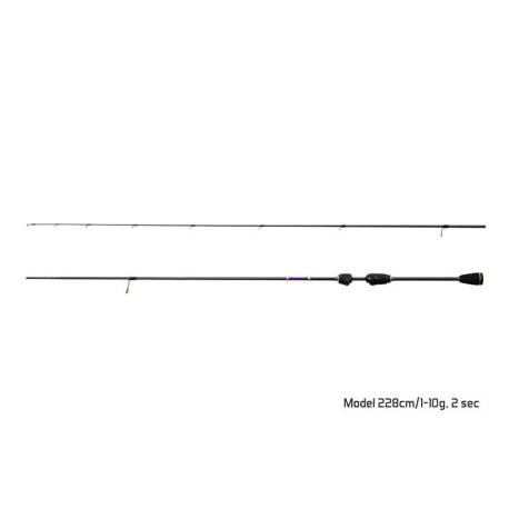 Lanseta spinning DELPHIN Wild Trout 2.28m,1-10g, 2 tronsoane