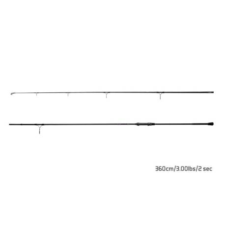 Lanseta DELPHIN Corsa Black Carp 3.60m, 3.00lbs, 2 tronsoane