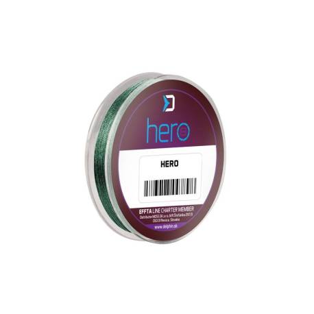 Leader textil DELPHIN Hero 8 verde, 0.12mm, 8.2kg, 15m