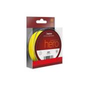 Fir textil DELPHIN Hero 4 galben fluo, 0.12mm, 8.2kg, 117m