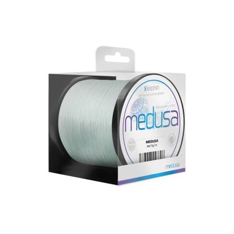 Fir fluorocarbon DELPHIN Medusa, transparent, 0.24mm, 11.5lbs, 1200m