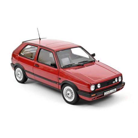 Macheta auto VOLKSWAGEN Golf 2 Gti G60 (1990) 1:18 rosu metalizat