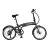 Bicicleta electrica pliabila CARPAT C201PE, roti 20", Gri cu design Alb