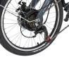 Bicicleta electrica pliabila CARPAT C201PE, roti 20", Gri cu design Alb