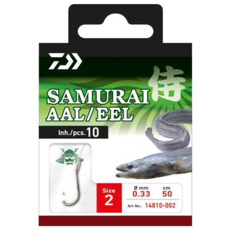 Carlige legate DAIWA SAMURAI EEL nr.1, 10 buc/plic