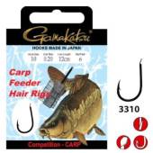 Montura feeder GAMAKATSU Carp Hair Rig Nr.12, 0.18mm, 10buc/plic