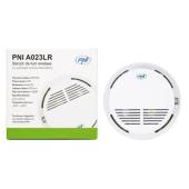 Senzor de fum PNI A023LR wireless, compatibil cu sistemele de alarma wireless PNI