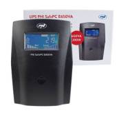 UPS PNI SafePC E650VA, putere 390W, 1.8A, iesire 2 x 230V, ecran LCD