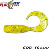 Grub RELAX Twister Standard 4cm, culoare TS100, 8buc/plic