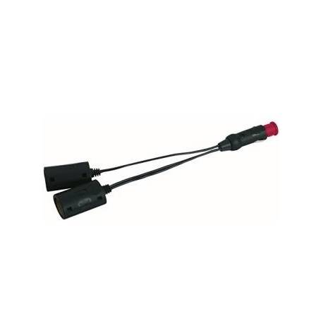 Adaptor cu priza dubla EZETIL pentru bricheta auto, 12V