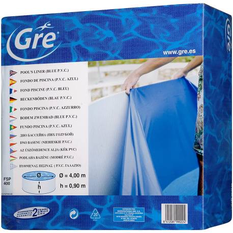 Liner piscina ovala GRE FPROV618, albastru, 610x375xh132cm