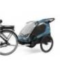 Remorca de bicicleta pentru transport copii THULE Courier Aegean Blue, 2 locuri