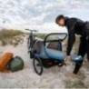 Remorca de bicicleta pentru transport copii THULE Courier Aegean Blue, 2 locuri