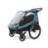 Remorca de bicicleta pentru transport copii THULE Courier Aegean Blue, 2 locuri