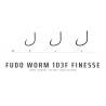 Carlige FUDO Worm 103F Finesse Nr.2, 10buc/plic