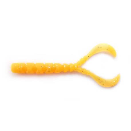 Vierme MUSTAD Aji Micro Chiki 4.3cm, culoare Orange Glow Glitter, 12buc/plic