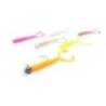 Vierme MUSTAD Aji Micro Chiki 4.3cm, culoare Orange Glow Glitter, 12buc/plic