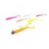 Vierme MUSTAD Aji Micro Chiki 4.3cm, culoare Orange Glow Glitter, 12buc/plic