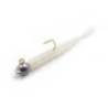 Vierme MUSTAD Aji Micro Fla 5 cm, culoare White Glow Glitter, 15buc/plic