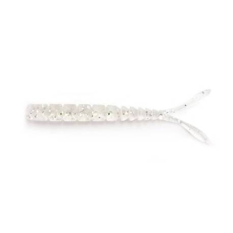 Vierme MUSTAD Aji Micro Pilo 5cm, Clear Silver Glitter, 15 buc/plic