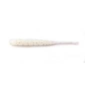 Vierme MUSTAD Aji Micro Plu 5cm, culoare White Glow Glitter, 15buc/plic