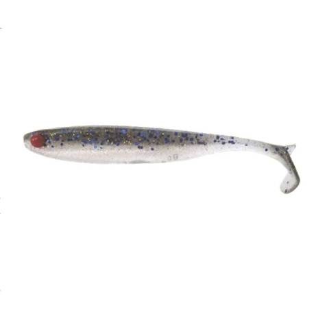 Shad MUSTAD Mezashi Z-Tail Minnow 7.6cm, culoare Blue Dot Sardine, 6buc/plic