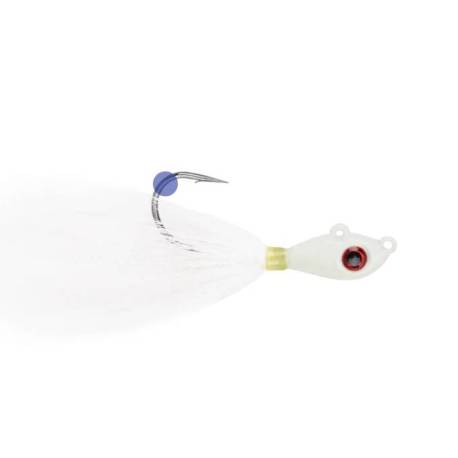 Jig MUSTAD Big Eye Bucktail Green Glow/White Glow 14g